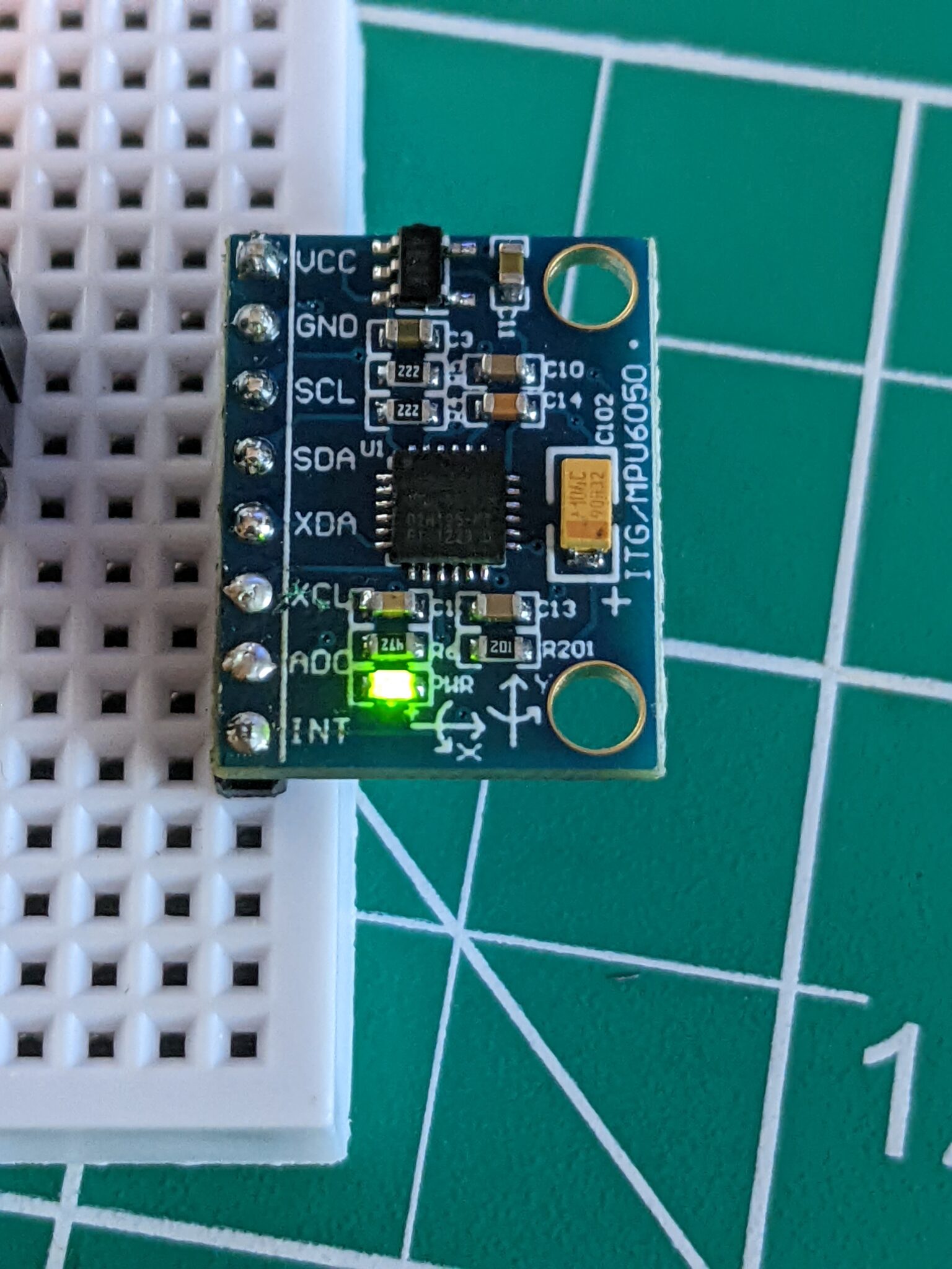 GY-521 Gyro + Accelerometer with Arduino – Code and Create